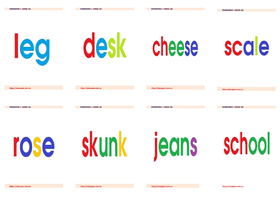 FLASH CARD text GANT B DAY 113-114